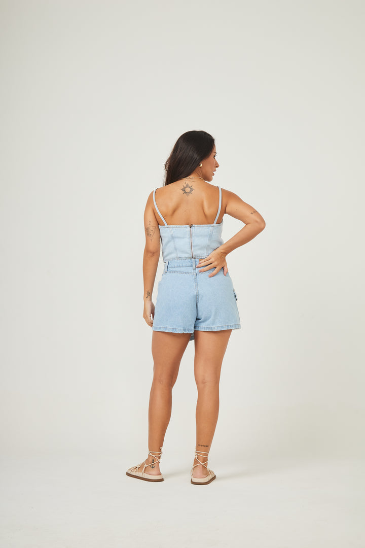 Short-saia Jeans