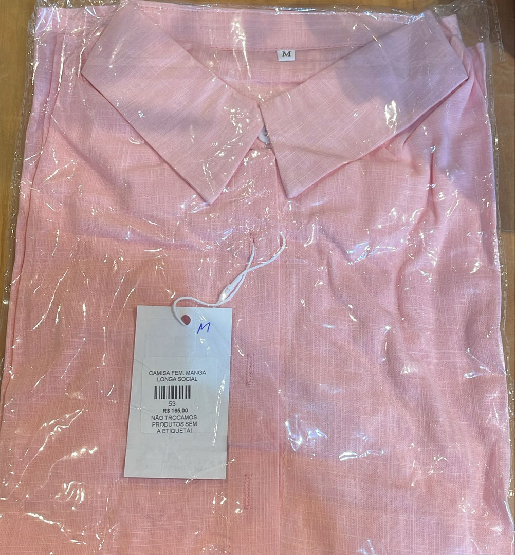 Camisa feminina manga longa social - Cód. 53
