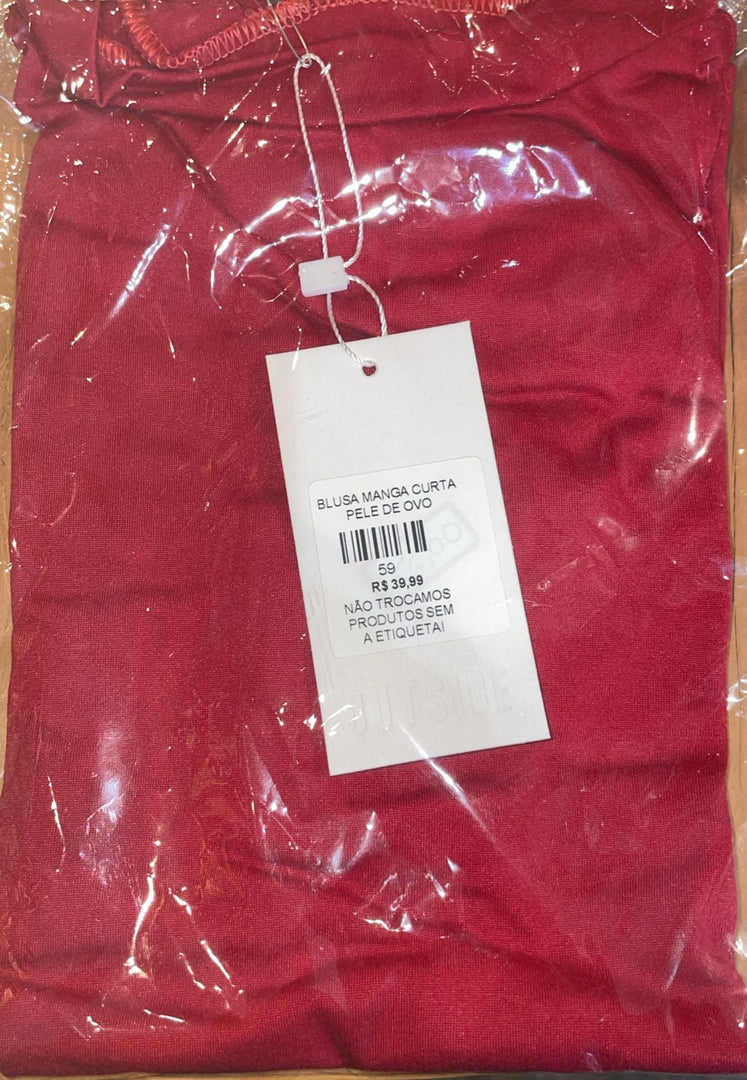 Blusa Manga curta pele de ovo - Cód. 59