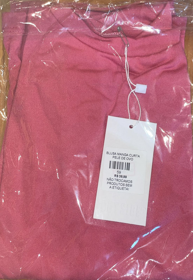 Blusa Manga curta pele de ovo - Cód. 59