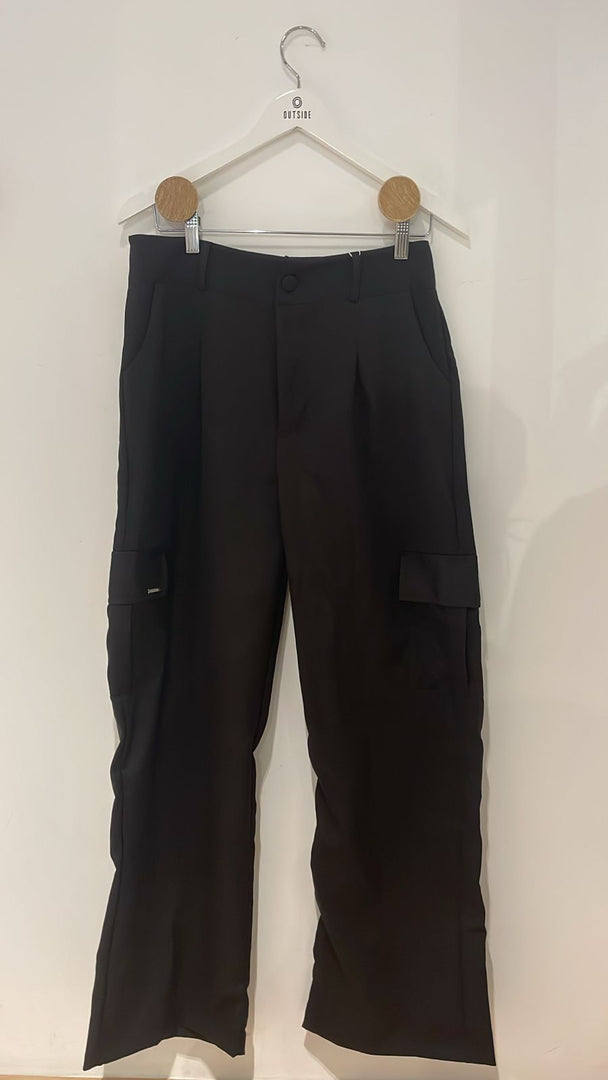 Calça social com botões e bolso na lateral - Cód. 1011