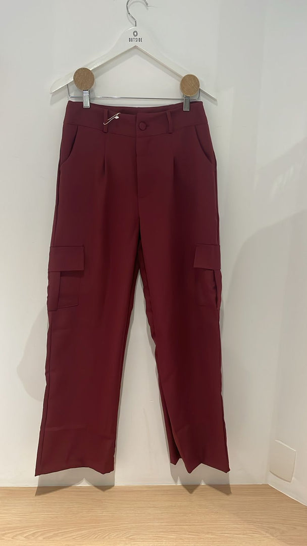 Calça social com botões e bolso na lateral - Cód. 1011