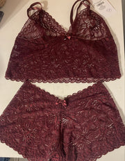Conjunto de renda com cropped - Cód. 1050