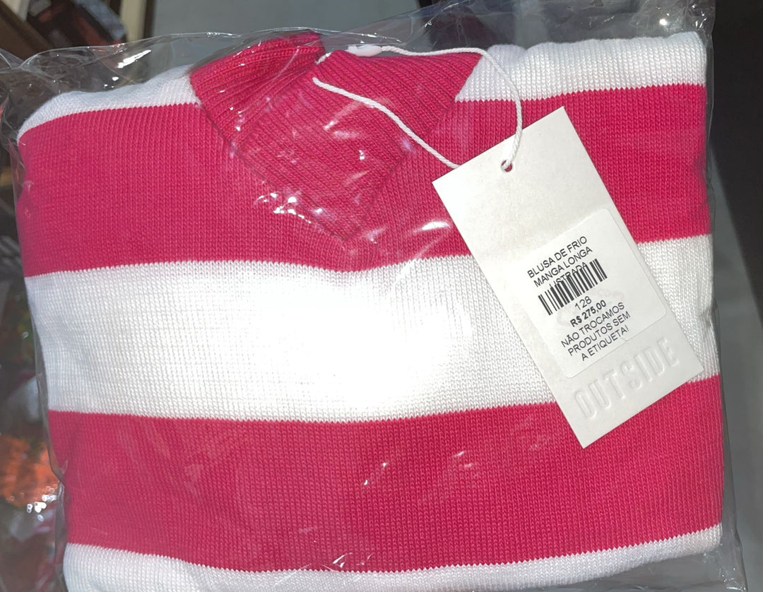 Blusa de frio Manga longa listrada - Cód. 128